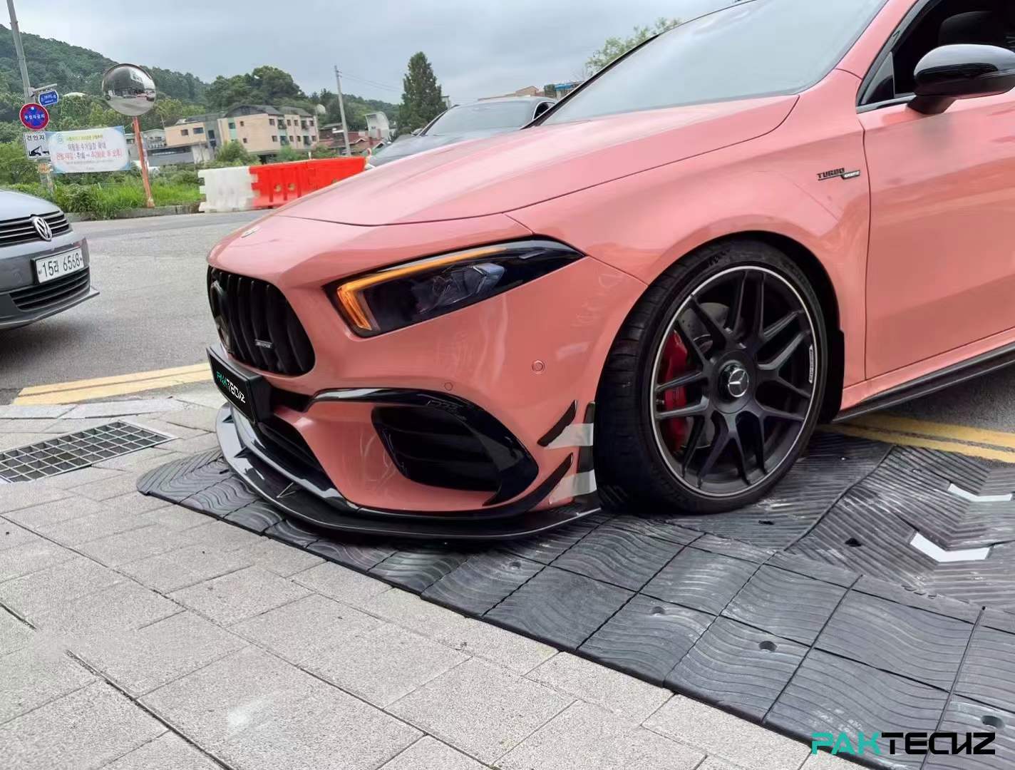 Dry Carbon Fiber Mercedes A-Class (W177) Front Canards (Paktechz Design)