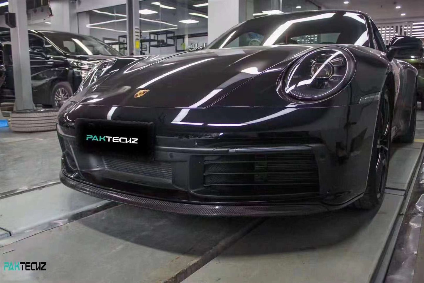 Dry Carbon Fiber Porsche 911 (992) Front Lip (Paktechz Design)