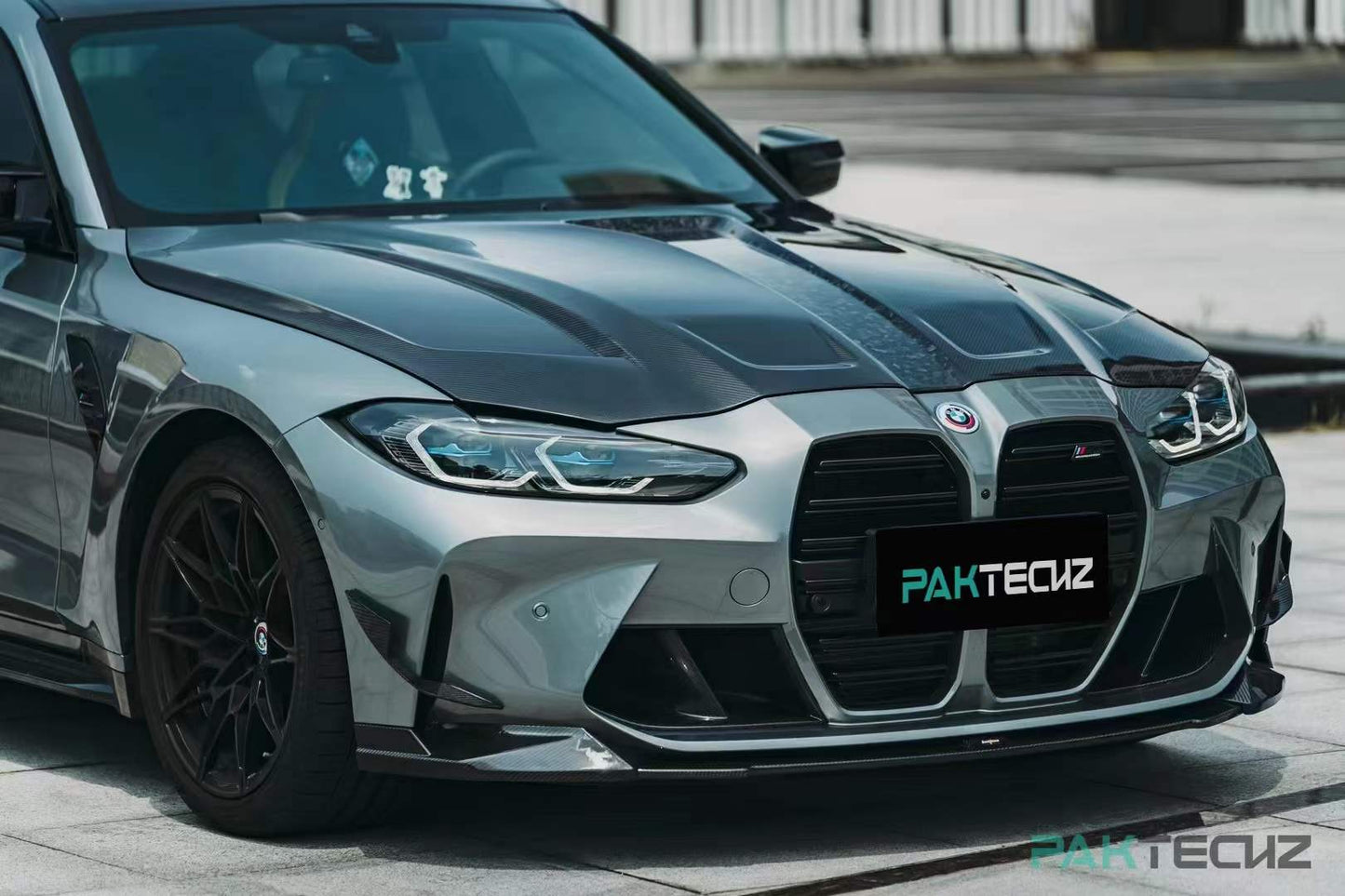 Dry Carbon Fiber BMW M3/M4 (G8X) Hood (Paktechz Design)