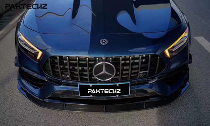 Dry Carbon Fiber Mercedes A-Class (W177) Front Lip Ver.2 (Paktechz Design)