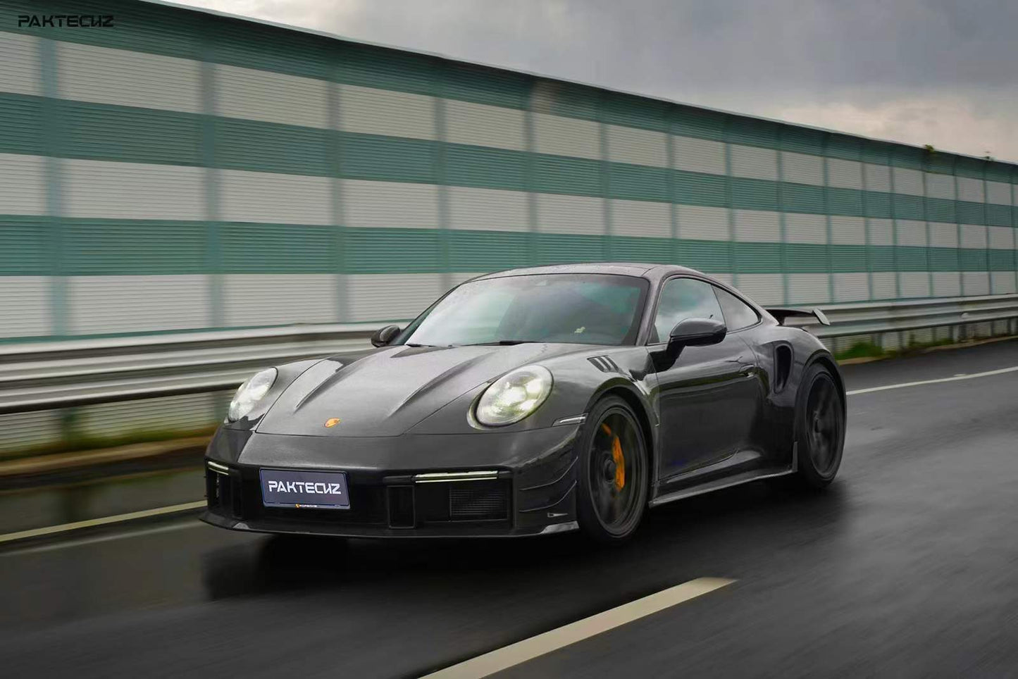 Dry Carbon Fiber Porsche Turbo S (992) Front Bumper (Paktechz Design)