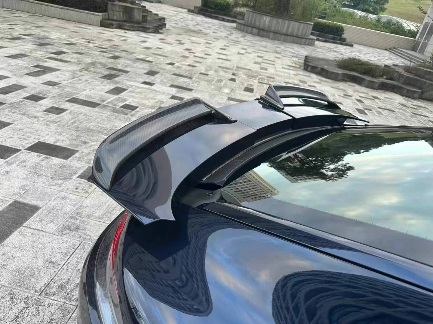 Dry Carbon Fiber Porsche Panamera (971) Rear Spoiler (Paktechz Design)