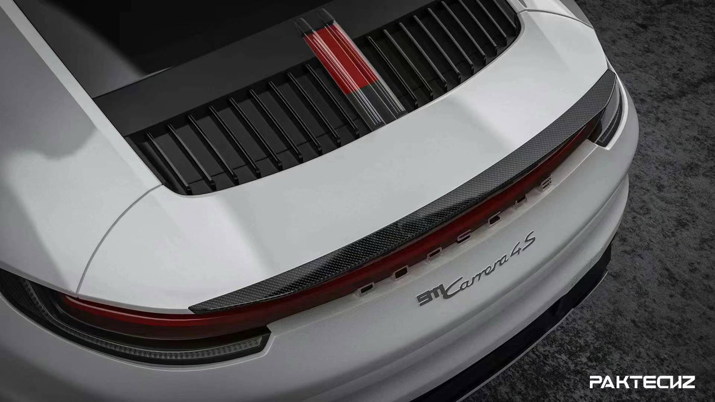 Dry Carbon Fiber Porsche 911 (992) Ducktail Rear Spoiler (Paktechz Design)