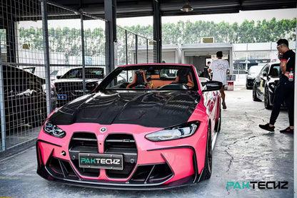 Dry Carbon Fiber BMW M3/M4 (G8X) Front Vent Trim (Paktechz Design)