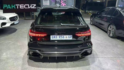 Dry Carbon Fiber Audi RS6 (C8) Rear Spoiler (Paktechz Design)