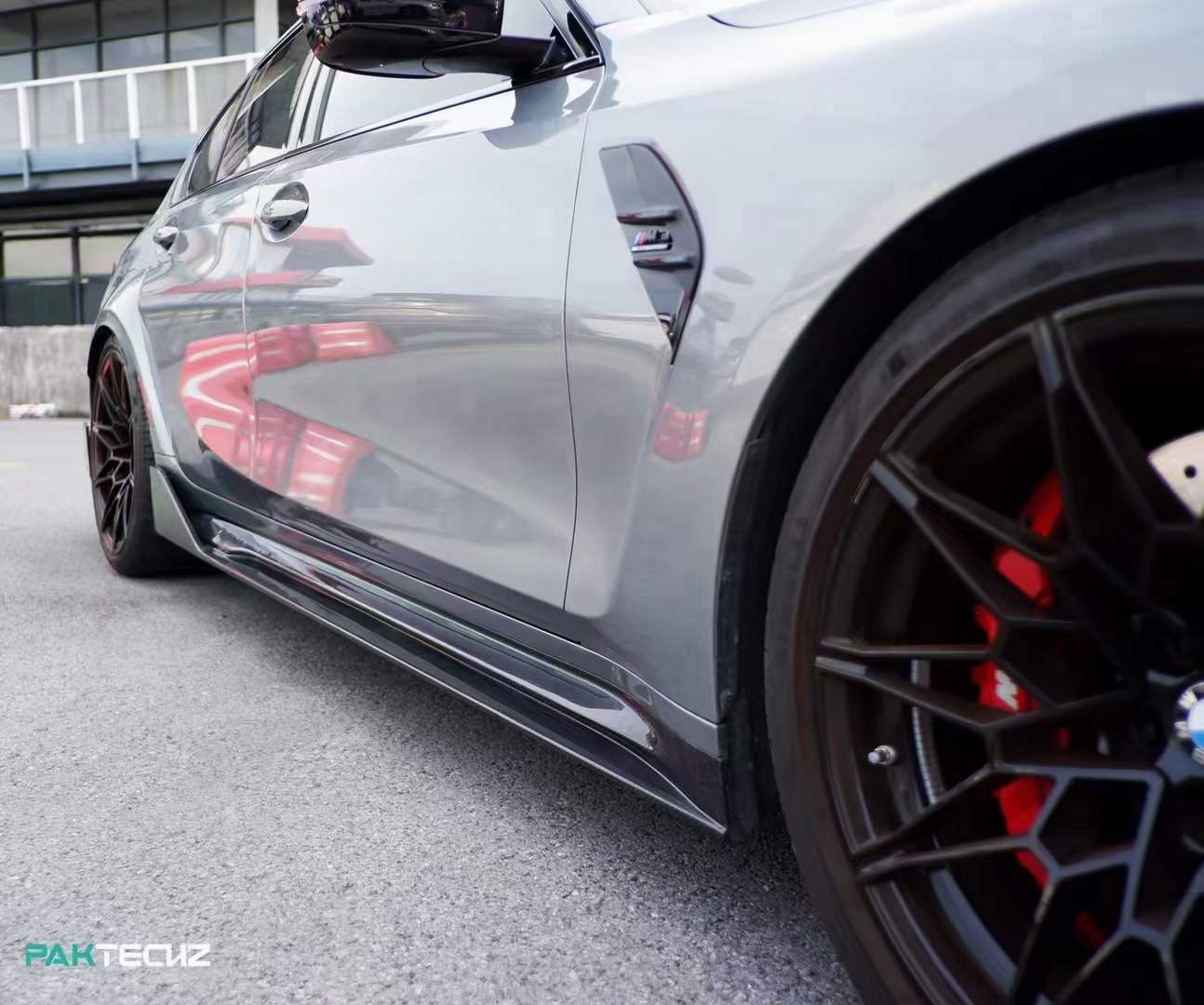 Dry Carbon Fiber BMW M3/M4 (G8X) Side Skirts (Paktechz Design)