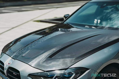Dry Carbon Fiber BMW M3/M4 (G8X) Hood (Paktechz Design)