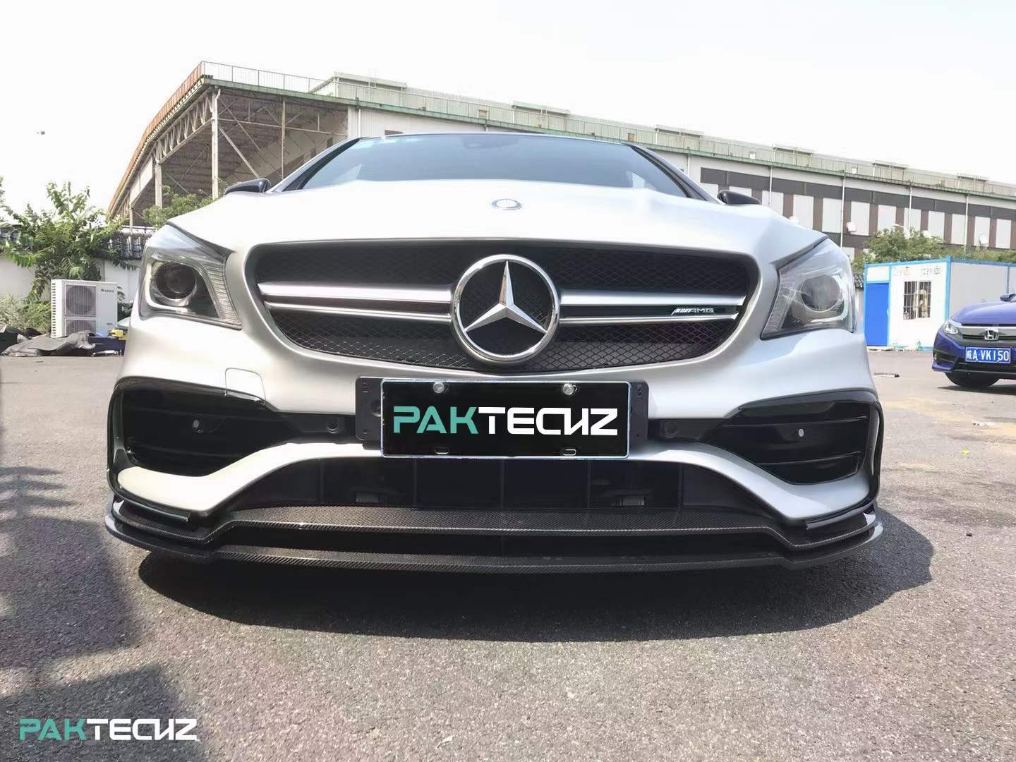 Carbon Fiber Mercedes CLA-Class (W117) Front Lip (Paktechz Design)