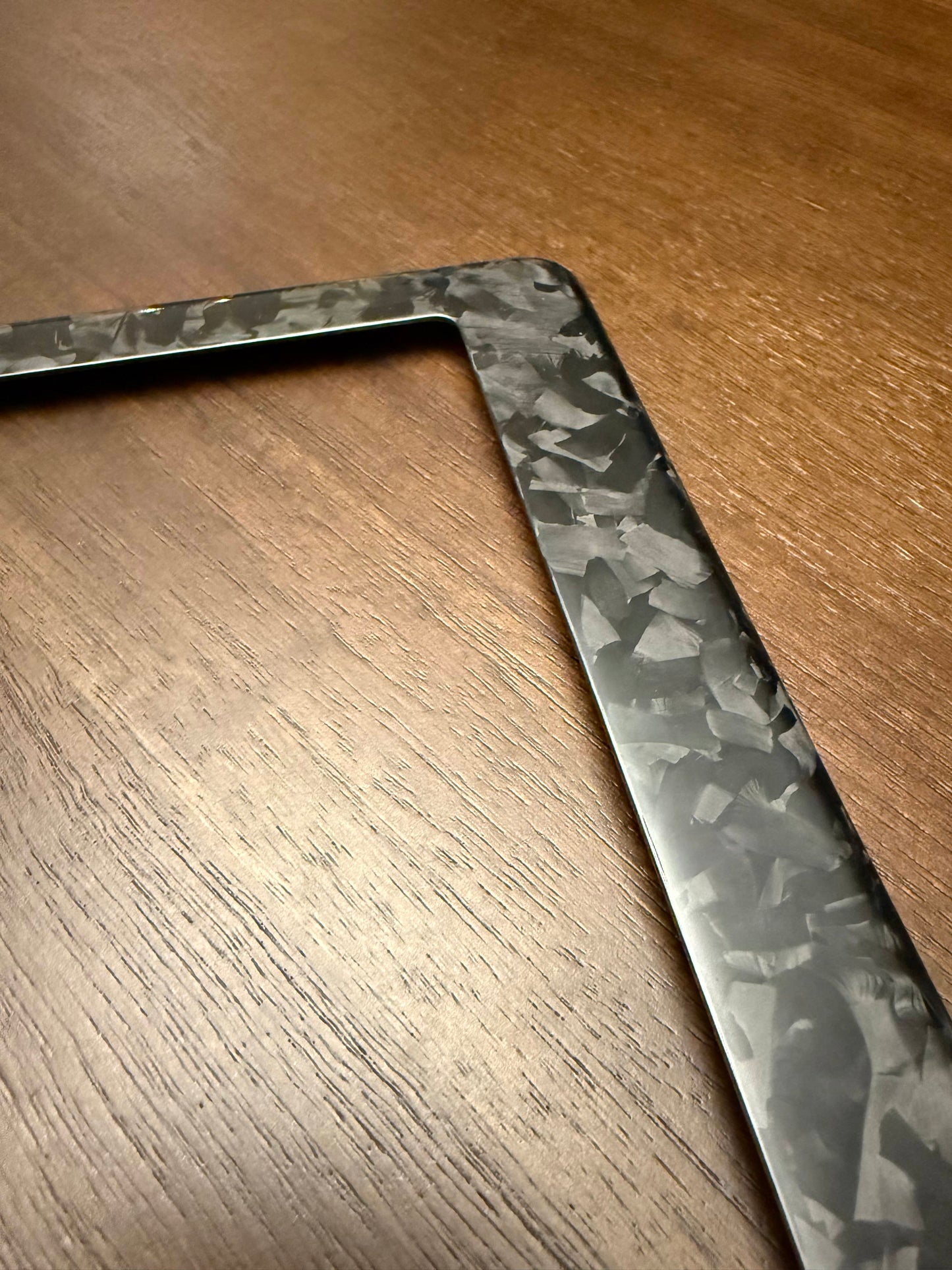 Forged Carbon Fiber License Plate Frame