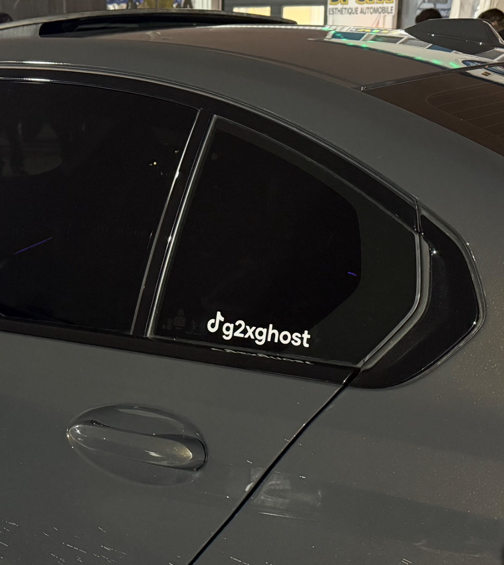 Tiktok handle vinyl sticker