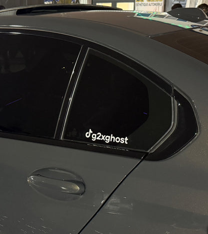 Tiktok handle vinyl sticker