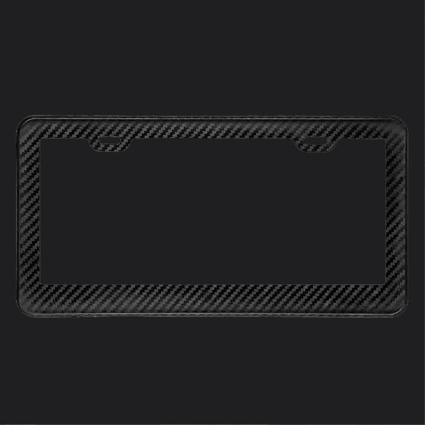 2x2 Twill Weave Carbon Fiber License Plate Frame